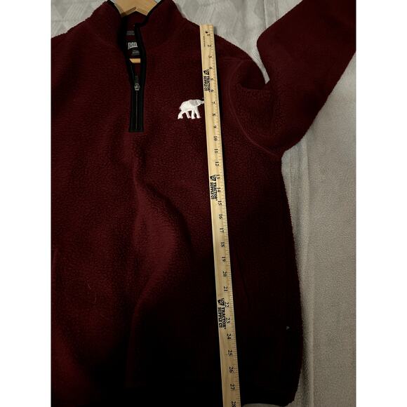 Red Sherpa 1/4 Zip SIze M Women's Sweatshirt Alabama Football Elephant Emblem - Picture 3 of 3